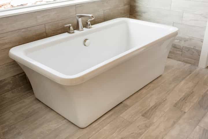 A luxury bathtub installation adds a chic touch to Vallejo, California home